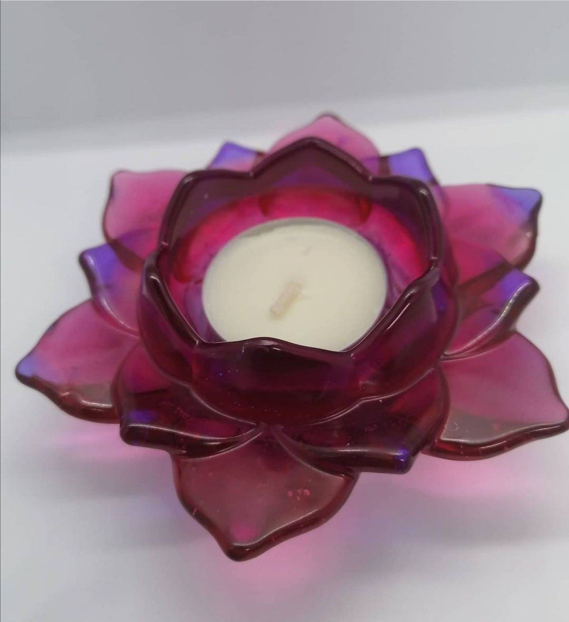 Resin tealight holder Etsy