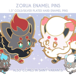 Zorua Enamel Pins