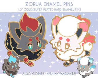 Zorua Enamel Pins