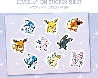 Evoli-Stickerbogen