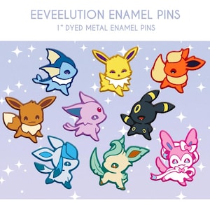 Eeveelution Enamel Pins