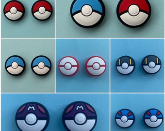 SWITCH THUMB GRIPS - Nintendo Switch/Switch Lite, Pokemon, Pokeball, Joy-con Cover, Joystick Caps, Console Accessories. Super fast dispatch!