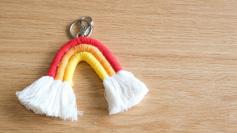 Macrame Wall Hanging With FREE Moon Decor & Rainbow Keychain - Etsy