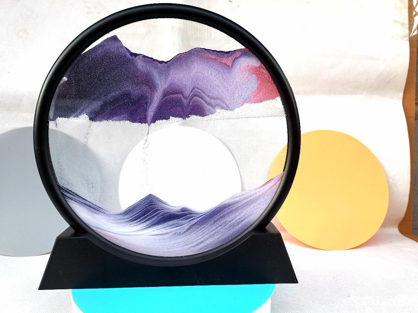 Moving Sand Art Sand Picture Frame Unique Office Decor Etsy