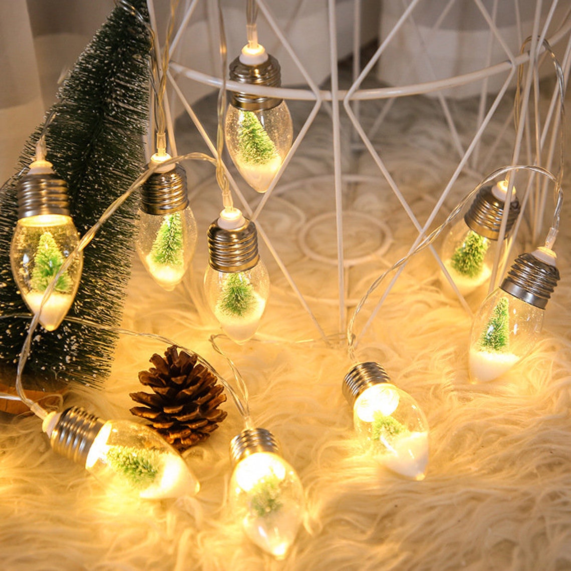 Christmas Tree Light Bulb Unique LED String Lights Vintage  Etsy