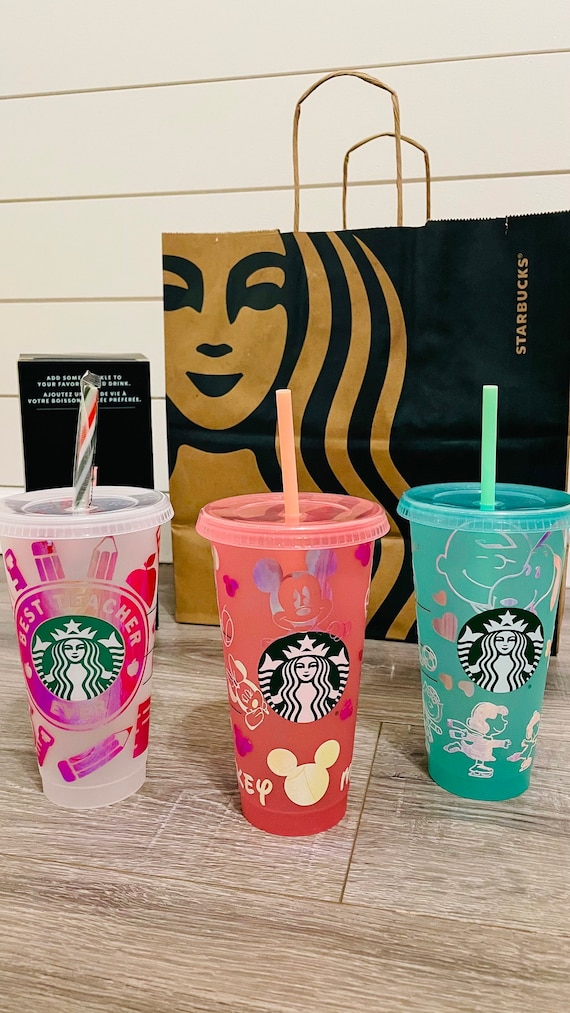 Custom Starbucks Cold Cups, Personalized Starbucks Cold Cups, Starbucks  Limited Glitter Cups, Starbucks Clear Cold Cups, Reusable Cold Cups - Etsy