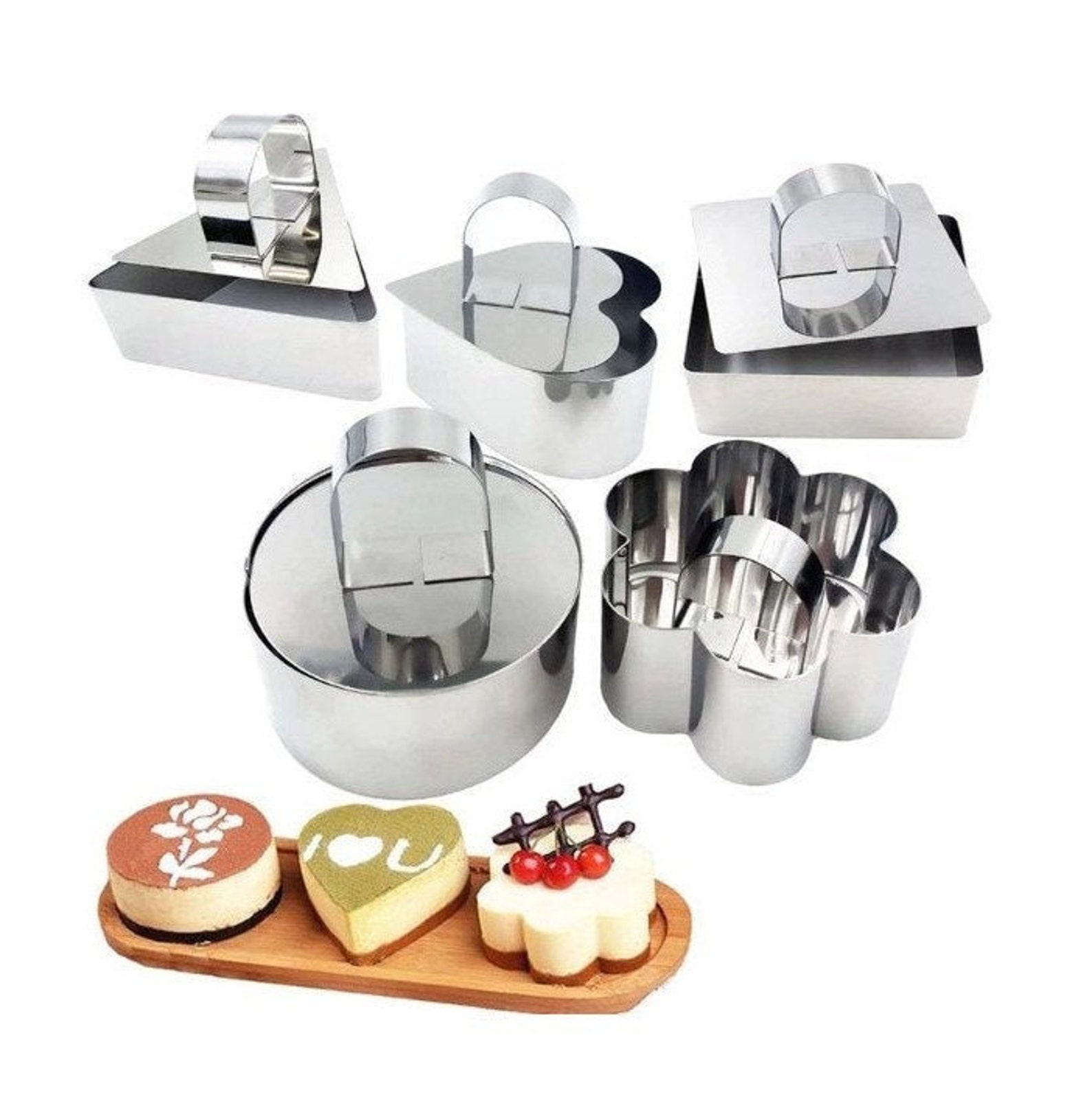 Stainless Steel 3d Round Cake Molds 2 PCS Etsy