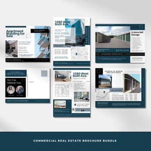 Modelli di brochure e volantini per immobili commerciali / Mailing immobiliari