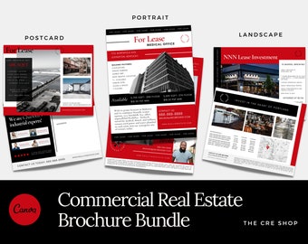 Commercial Real Estate Brochure and Flyer Templates | Real Estate Mailers