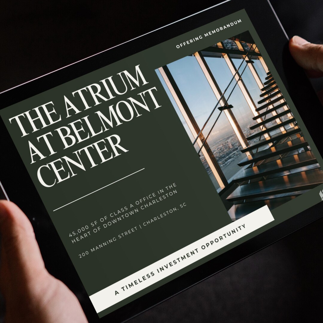 Commercial Real Estate Offering Memorandum Template Canva Investor