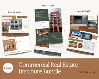 Commercial Real Estate Brochure and Flyer Templates | Real Estate Mailers | Real Estate Postcard