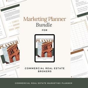 Commercial Real Estate Marketing Planner: Social Media Guide (Digital Download)