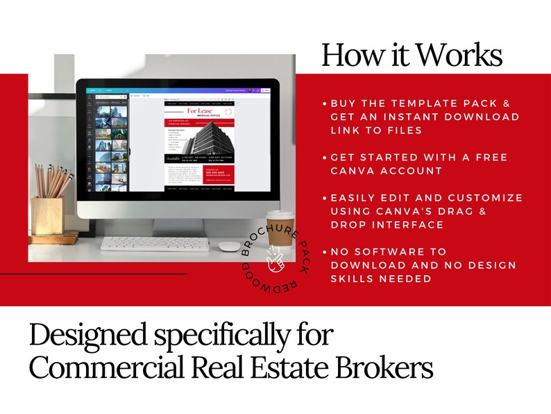 Commercial Real Estate Brochure and Flyer Templates Real Estate Mailers