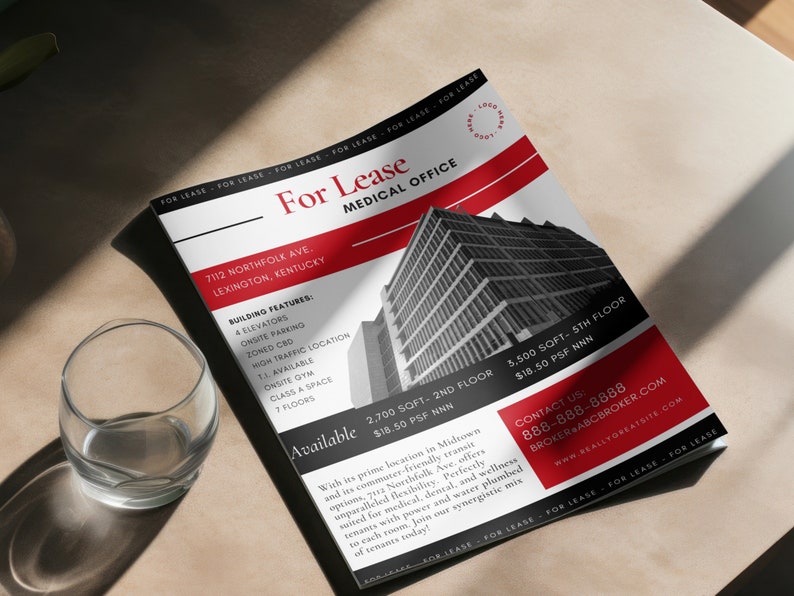 Commercial Real Estate Brochure and Flyer Templates Real Estate Mailers