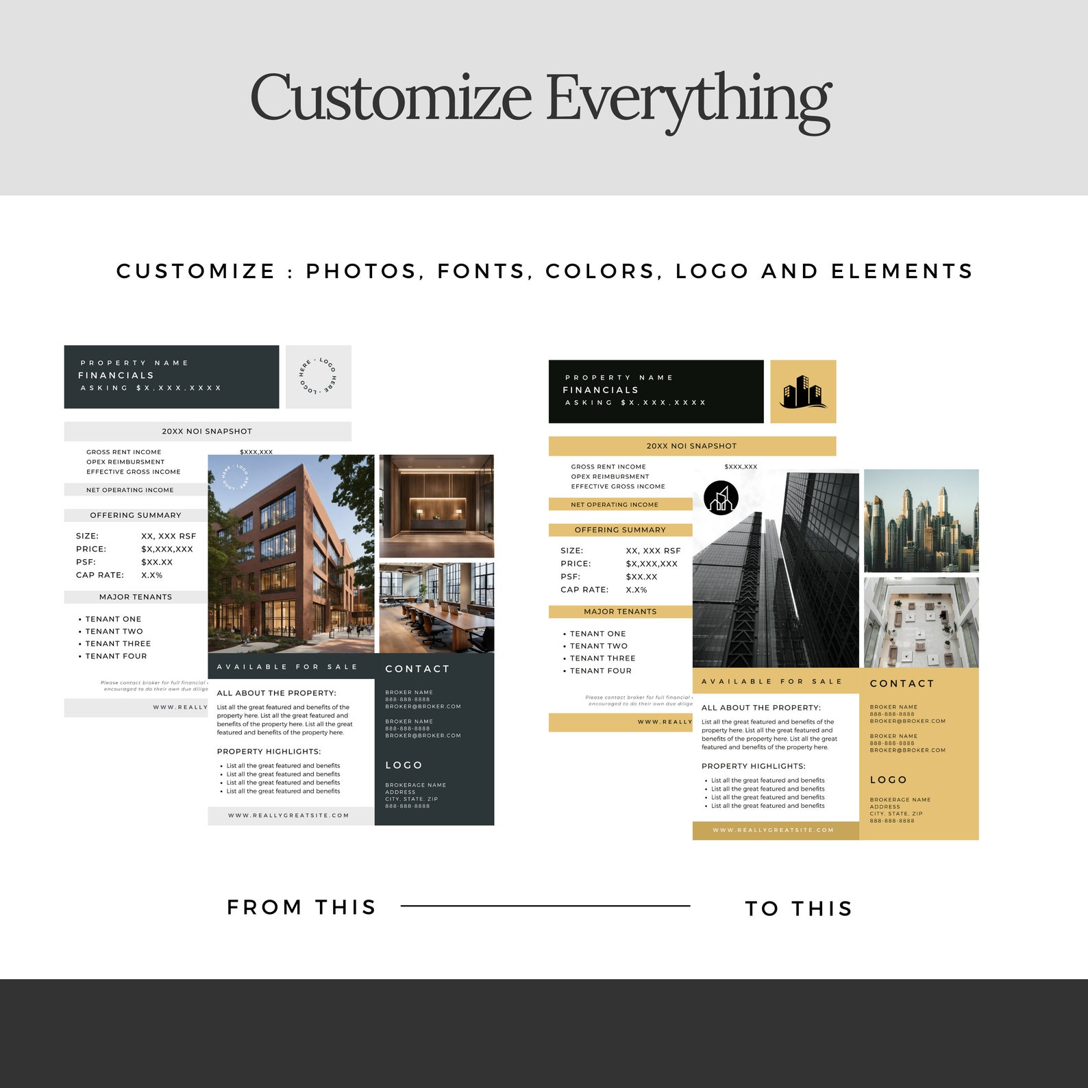 Commercial Real Estate Brochure Template: Marketing Flyer (canva ...
