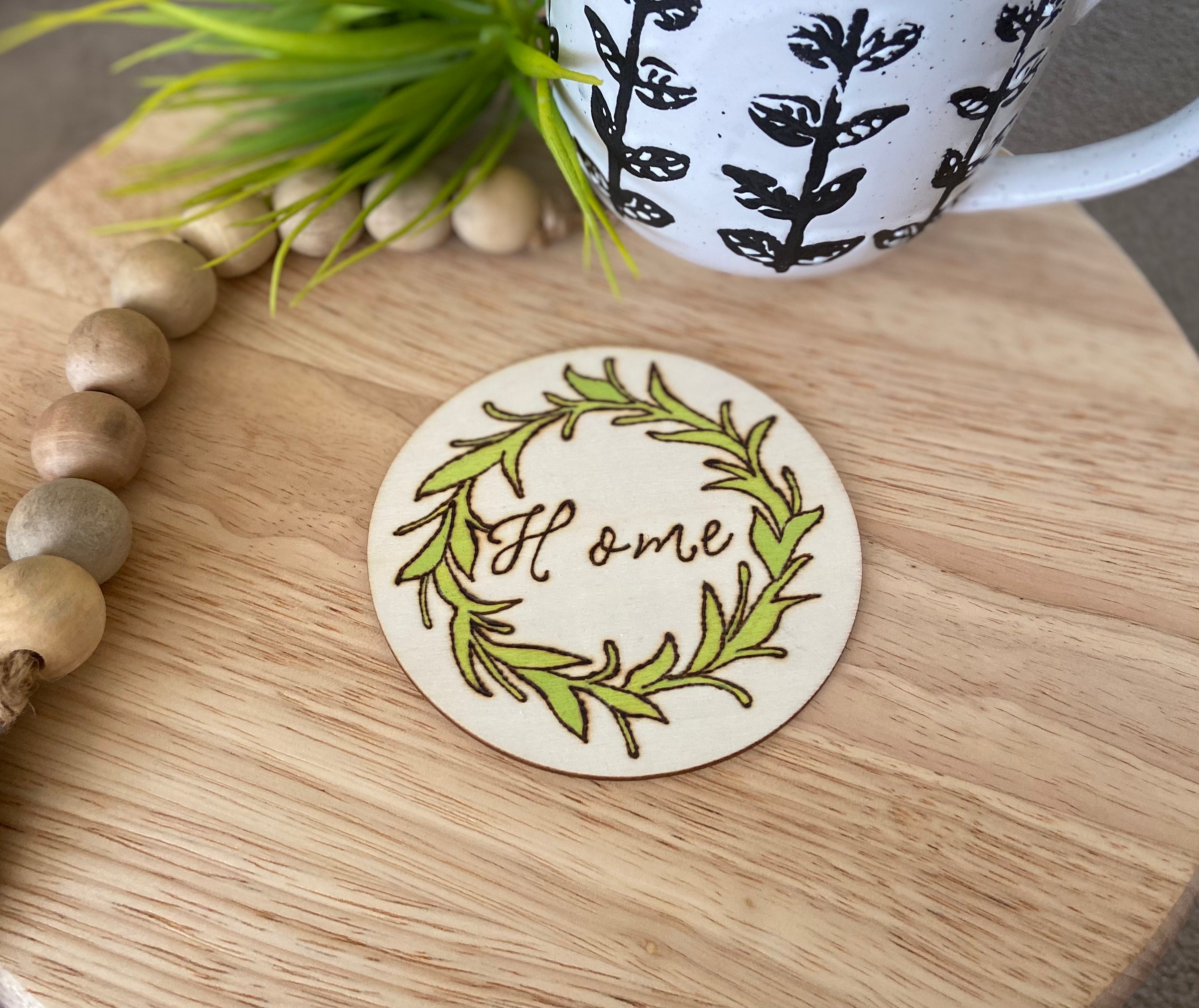Farmhouse Style Coaster Home Coaster Etsy