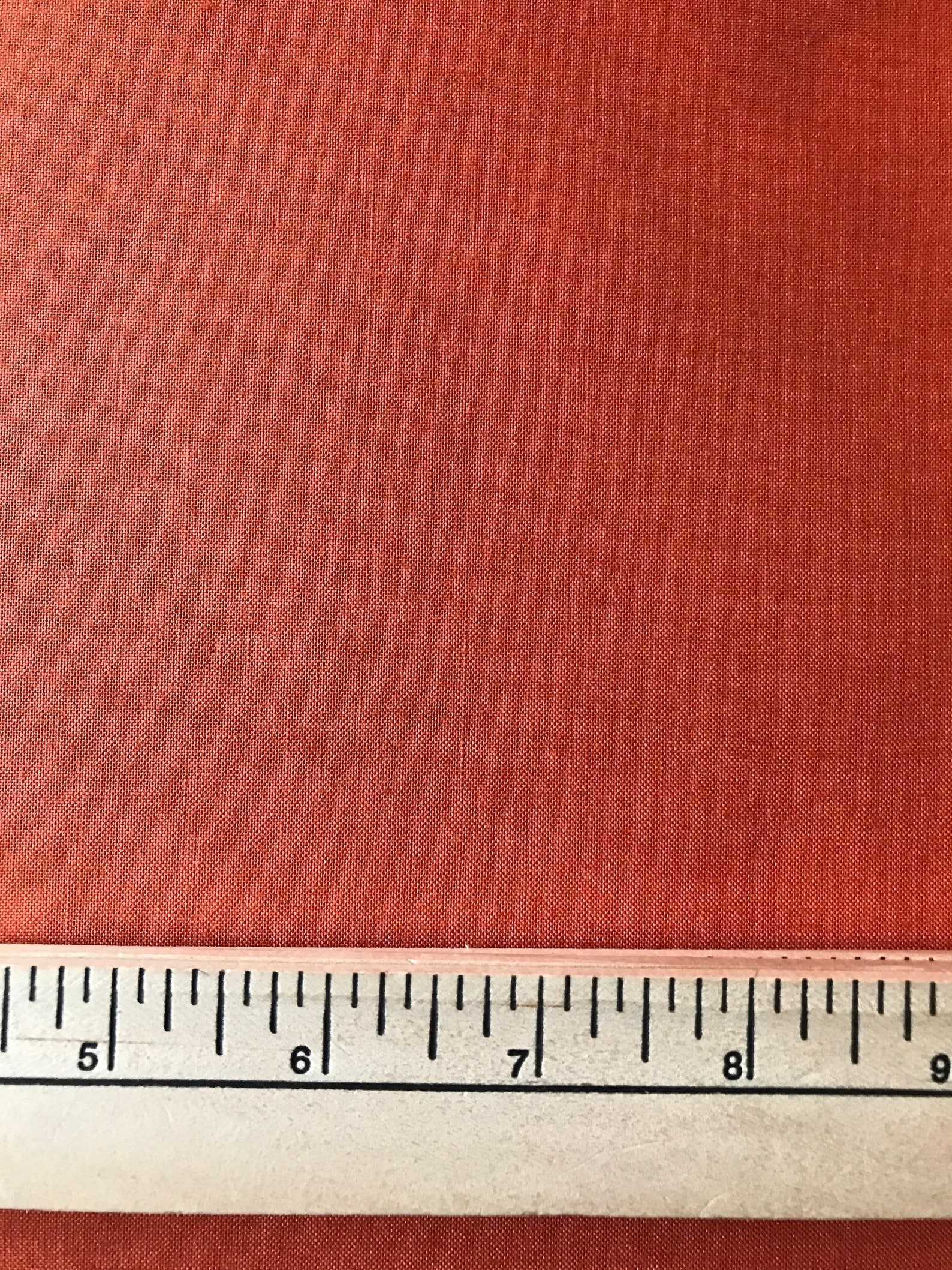 Bright Orange Polished Cotton Fabric Etsy UK