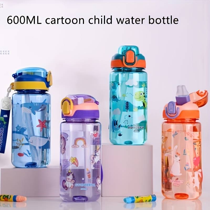 Cute Plastic Large Capacity Cup Kawaii Bear Kettle Travel Sport Tumbler  Portable Drinking Mug For Child Girl 1/1.4L Water Bottle