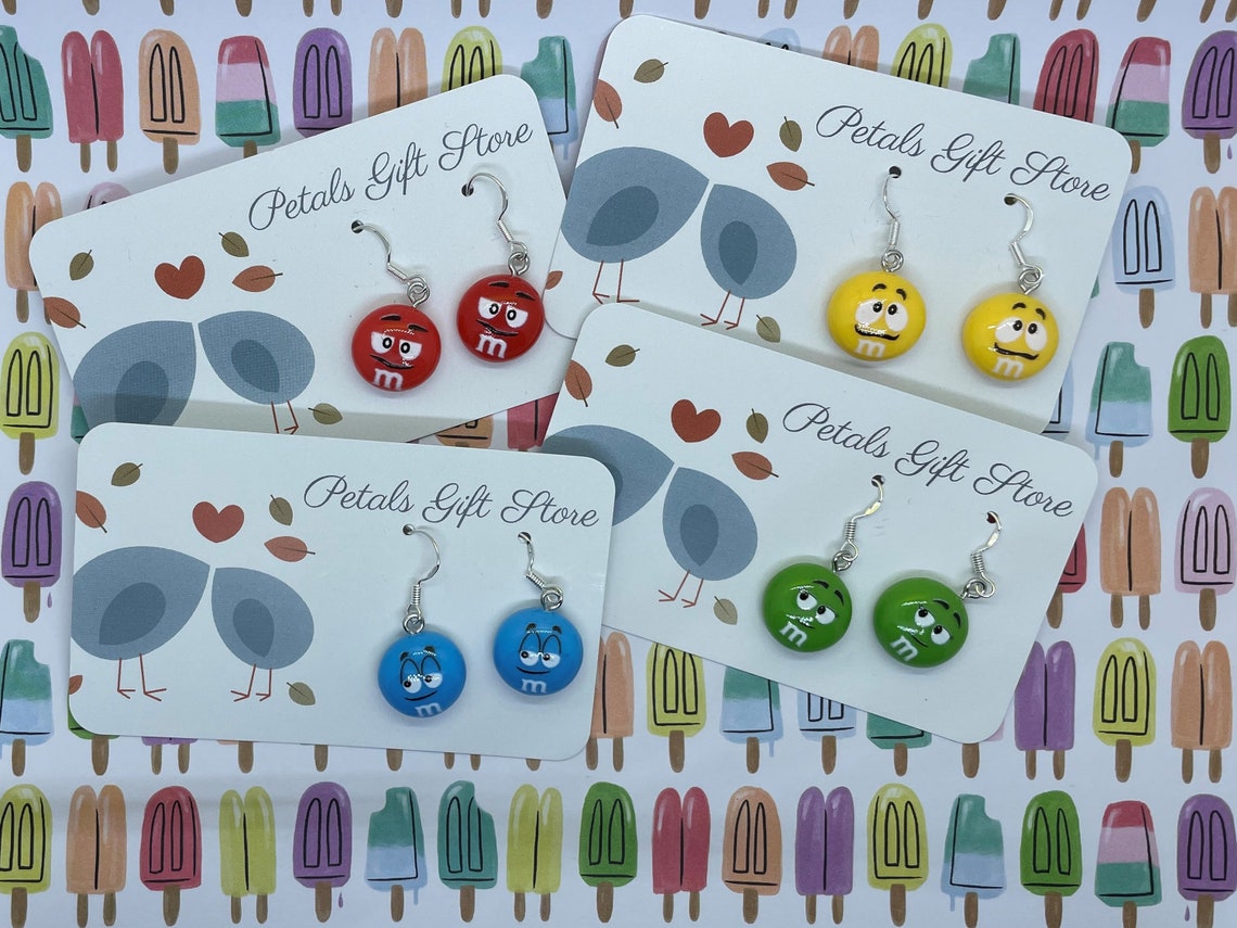 Fun Novelty earrings with sterling silver hooks for pierced Etsy