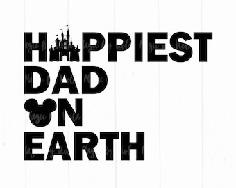 El papá más feliz de la Tierra Descarga digital, Vacaciones familiares SVG PNG Archivo de corte