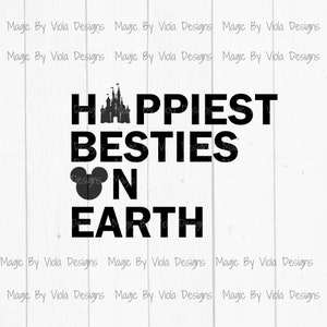 Besties mais felizes da Terra Download digital, arquivo de férias em família SVG e PNG Cut.