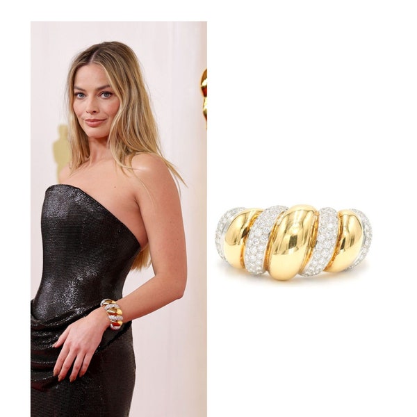 Margot Robbie Oscar Bracelet, Red Carpet Jewelry,  Handmade Jewelry, Adastra Jewelry