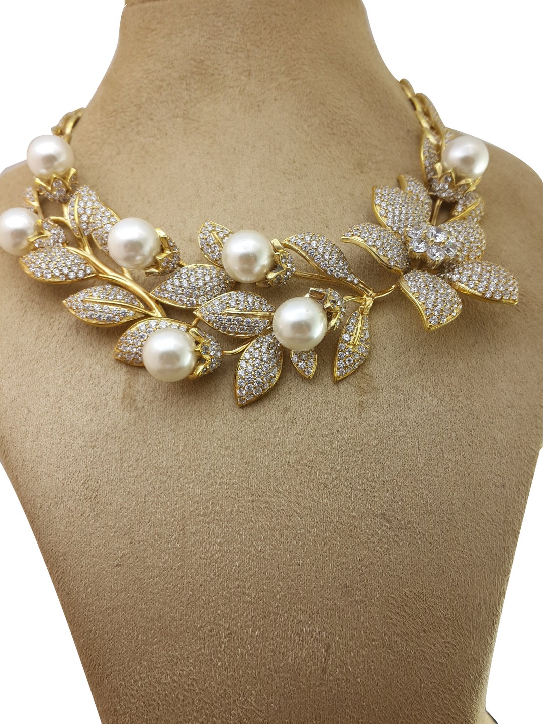 Women's Necklace Sterling Silver Pearl Choker Gift for Girls