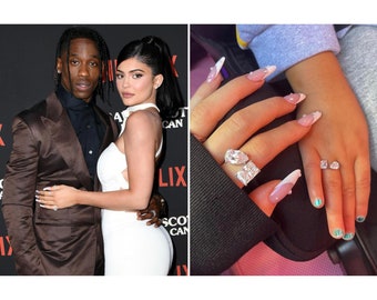 Kylie Jenner Glorious Verlobungsring, Solitaire Toi et Moi Diamant Ring, Vorschlag Ring, Handgemachtes Geschenk, Promi Schmuck, Adastra Schmuck