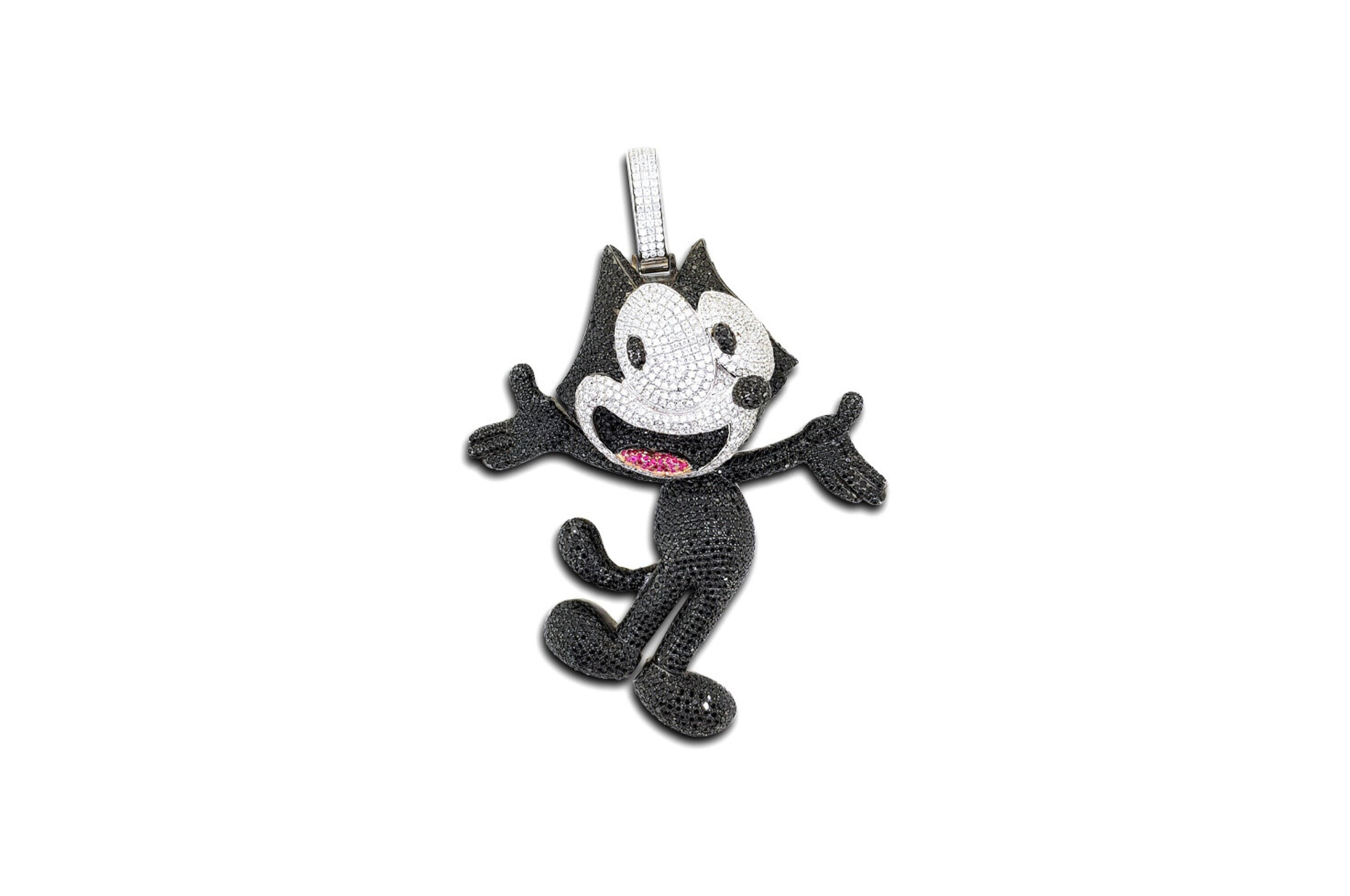 Felix the Cat Iron on Patch, Cherry Patches, Felix Patches Iron on  ,embroidered Patch Iron, Patches for Jacket ,logo Back Patch, -  Denmark