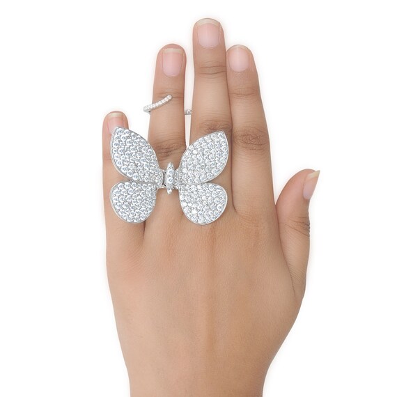 Flying butterfly ring discount