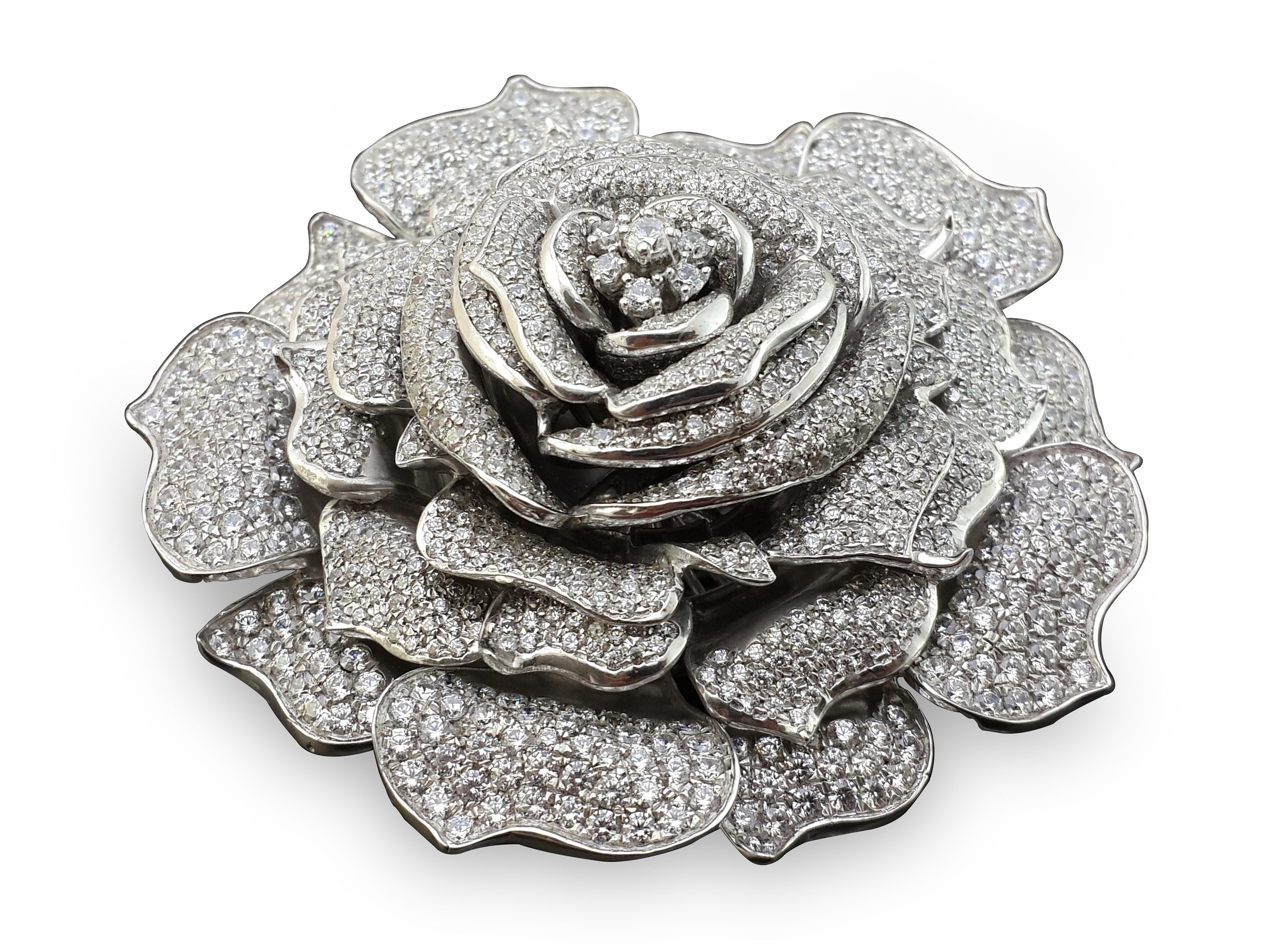 Diamond Brooch for Women/men 925 Sterling Silver Gorgeous