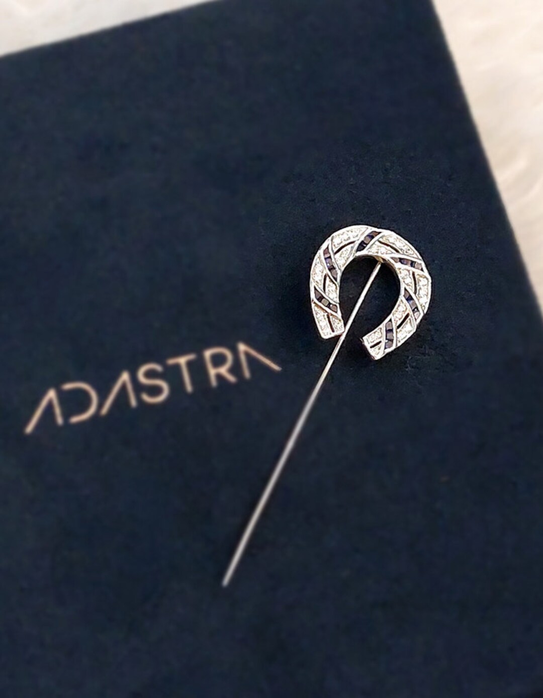 Vintage Antique, Horseshoe Lapel Pin Brooch, Good Luck Charm Pin Brooch