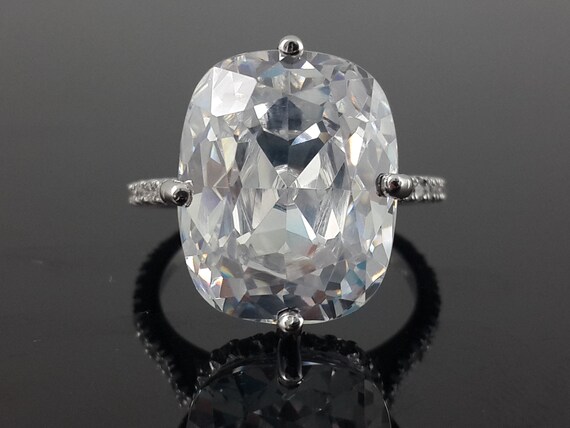 Right Hand Ring for Women 15ct Cushion Cut Cubic Zirconia Ring 925 Sterling Silver Handmade Diamond Party Wear Jewelry Adastra Jewelry Etsy Canada