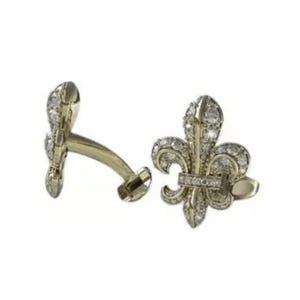 Glamorous Adstar Diamond Cufflinks 925 Sterling Silver Celebrity High Auction Jewelry