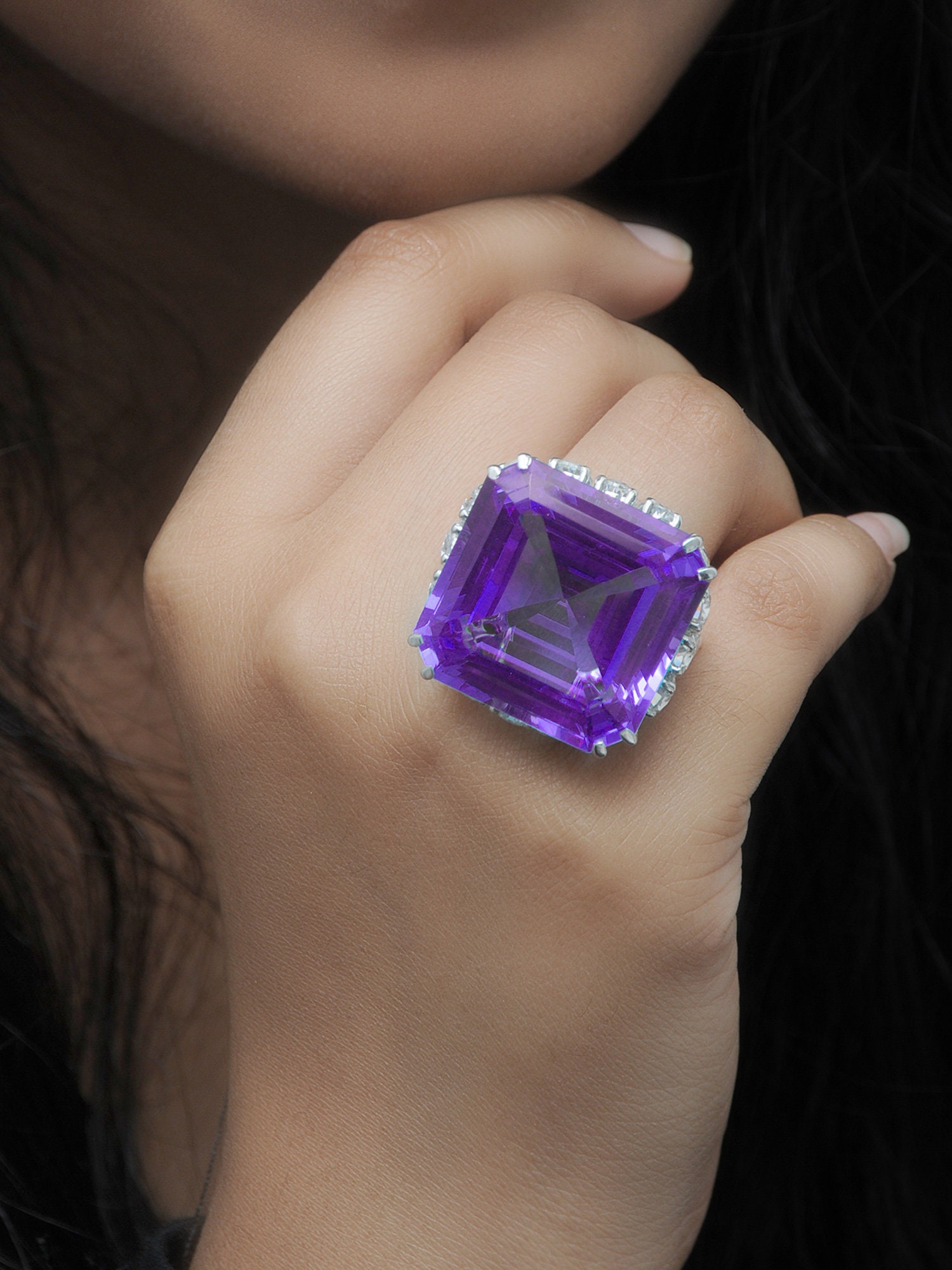 Purple Cocktail Ring, Purple Statement Ring, Crystal Cocktail Ring, Purple  Gold Purple Ring, Crystal Ring, Gift for Her, Gift for Christmas - Etsy |  Crystal cocktail ring, Purple rings, Crystal rings