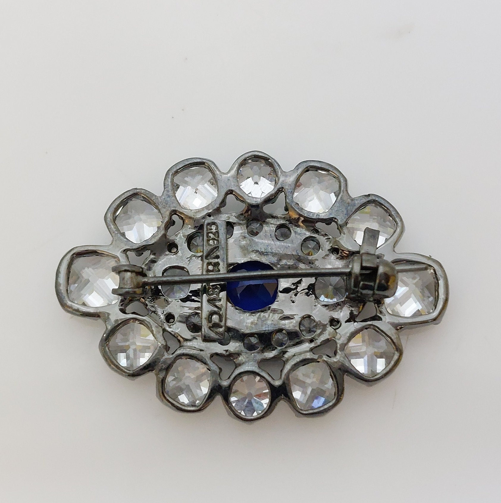Edwardian Pearl Brooch for Men/women 925 Sterling Silver White Simulated  Diamond Exclusive Handmade Royal CZ Brooch ADASTRA JEWELRY 