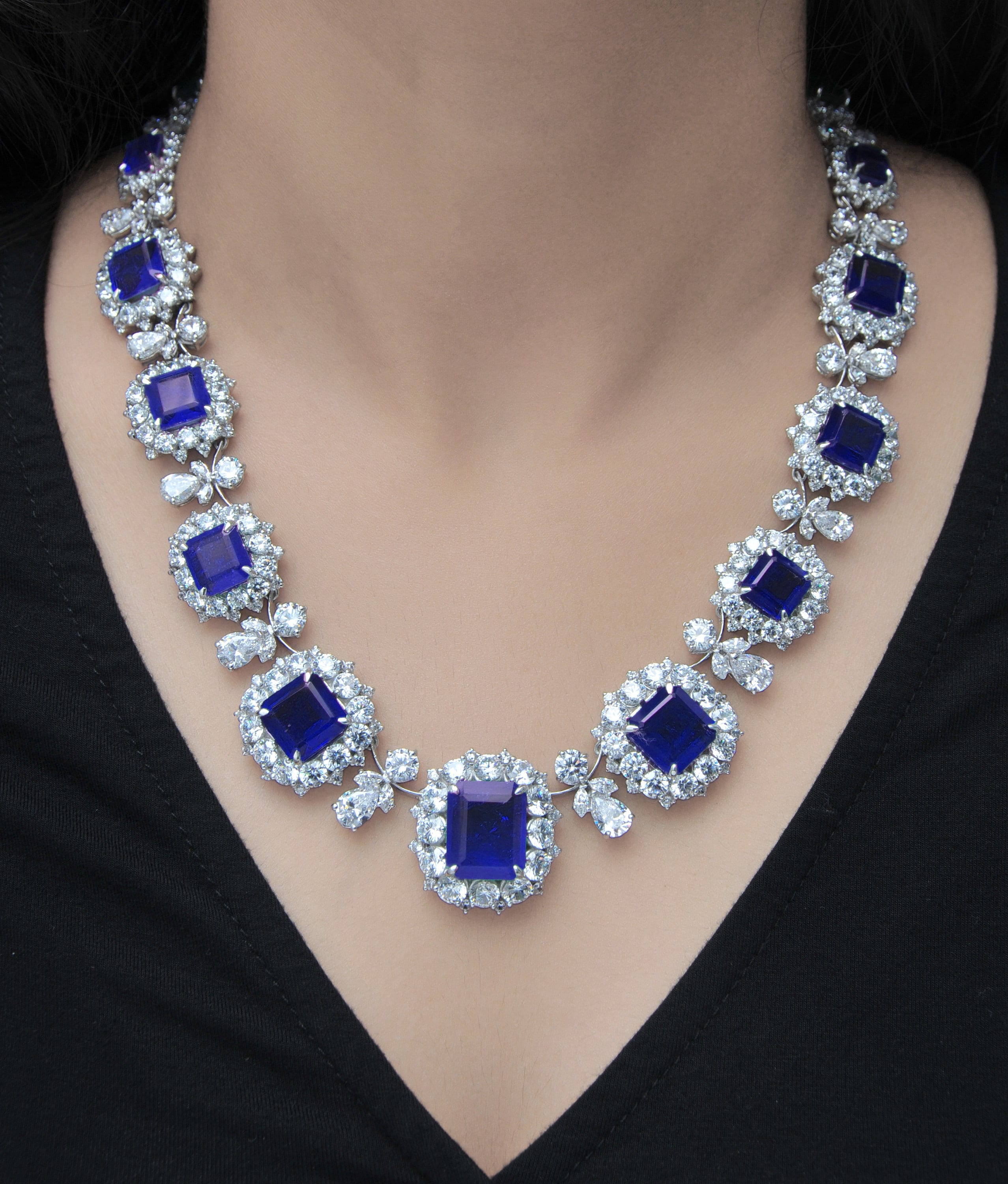 Lab created sapphire sale pendant