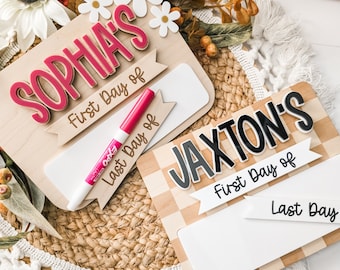 Personalized First Day of School Sign, Back to School Board, Reusable Back to School Sign, First Day of Preschool, Back to School Photo Prop