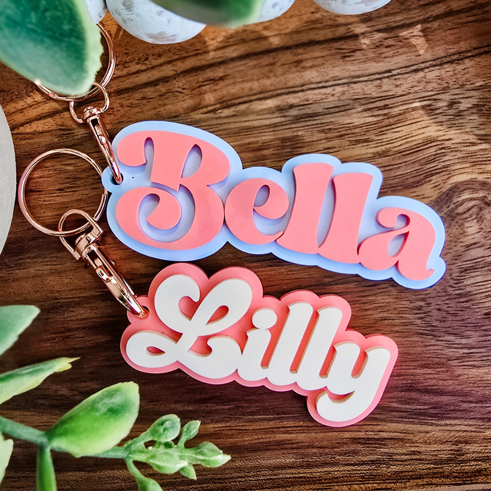 Retro Name Keychain, Kids Name Backpack Tag, Personalized Acrylic Name Tag, Lunchbox Name Tag, Diaper Bag Tag, Custom Name Tag