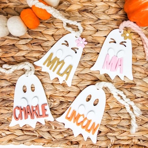 Halloween Korb Anhänger, Halloween Korb Geschenk, Retro Geist Anhänger, Geist Korb Anhänger, Boo Korb, Halloween Geschenk für Kinder, Süßes oder Saures Tasche