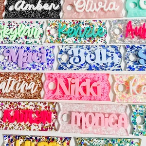 Custom Name Tumbler Topper:  Stanley Topper, Tumbler Name Plate, 40oz 30oz 20oz, Tumbler Accessories