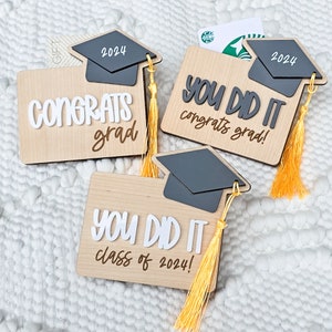 Abschlussgeldhalter, Geldkartenhalter, Abschlussgeschenke, individuelles Geschenk für den Abschluss, personalisiertes graduiertengeschenk, Klasse von 2025 Geschenken