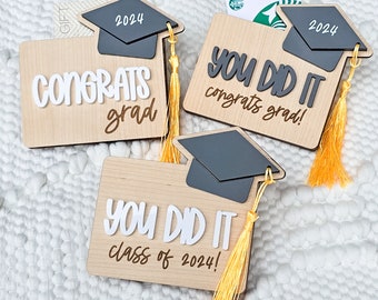 Graduation Money Holder, Money Card Holder, Graduation Gifts, Custom Gift for Graduation, Personalized Graduate Gift, Class of 2026 Gifts