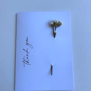 Thank you simple flower card