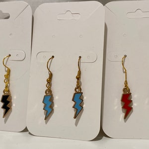 Lightning bolt earrings