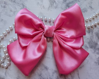 Pink Satin Coquette Bow