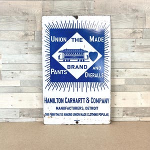 Vintage Carhartt Sign - Etsy