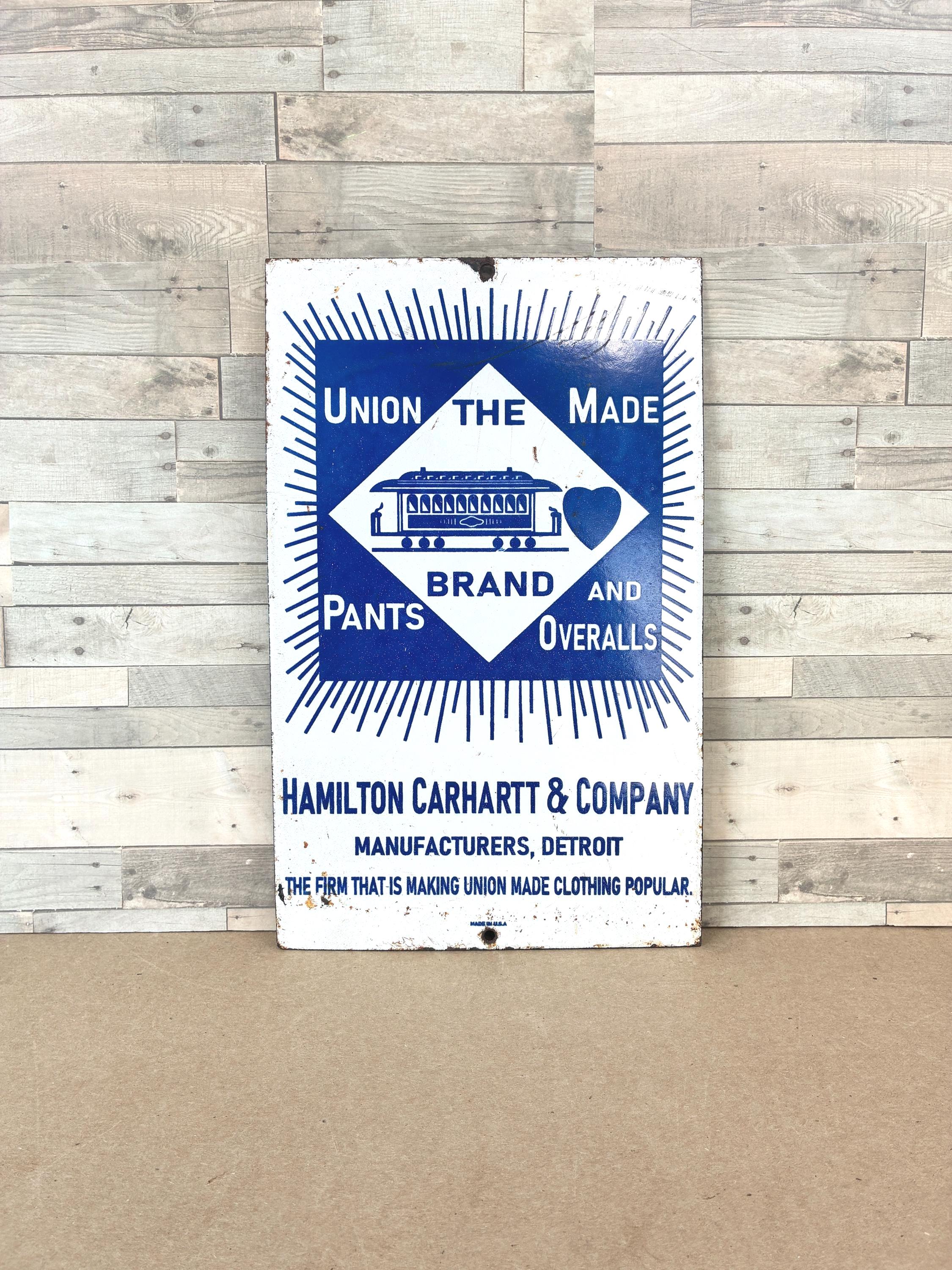 Vintage Carhartt Sign - Etsy
