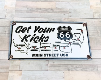 Porcelanowy szyld z rocznika 66 Phillips | Szyld stacji benzynowej z olejem silnikowym | Dekoracja garażu Route 66 | Szyld emaliowany z olejem | Darmowa priorytetowa wysyłka