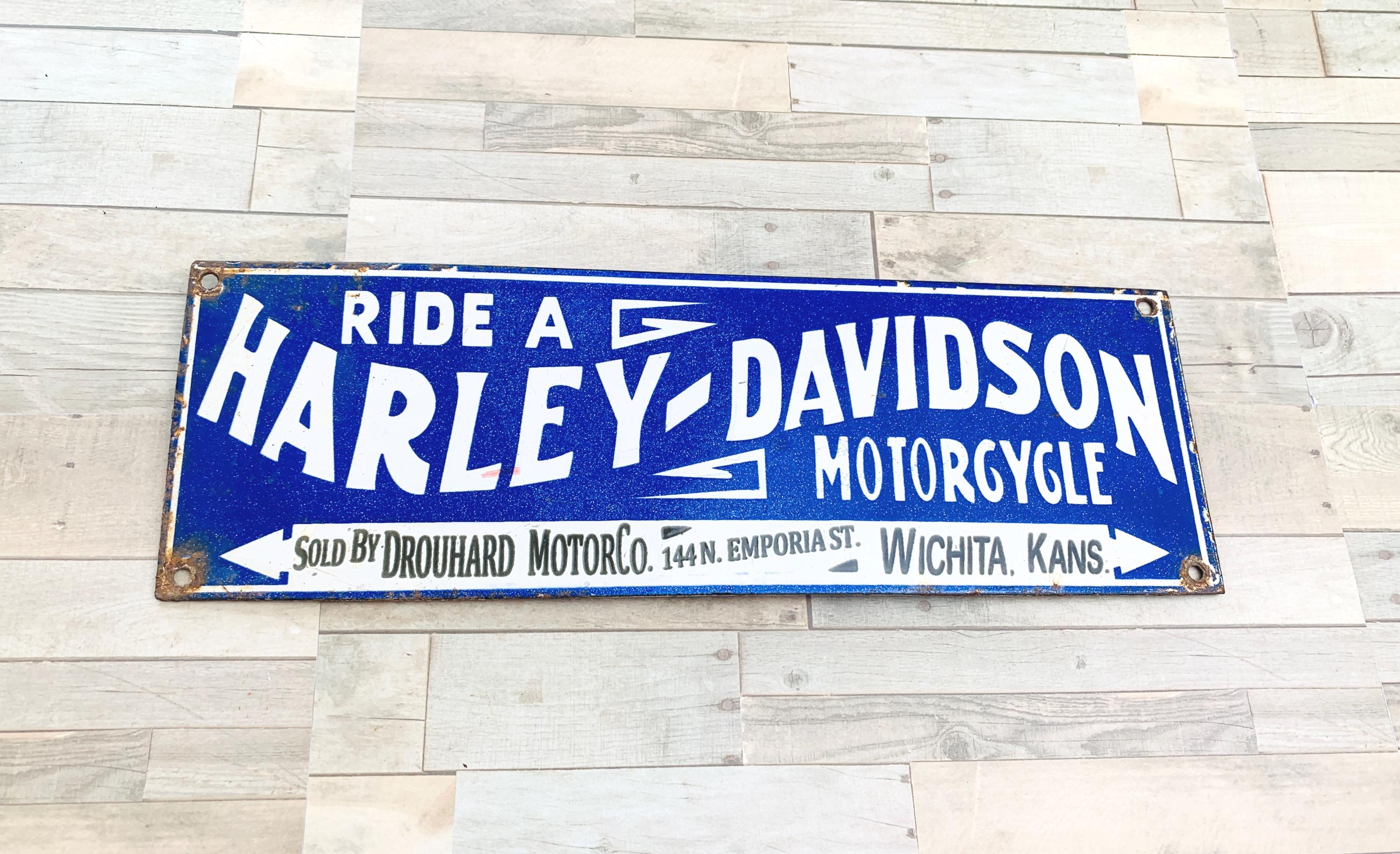 Harley Davidson Porcelain Signs - Etsy